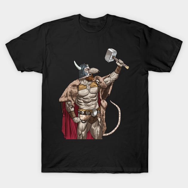 Guilty Viking Rat T-Shirt by Home gym rats 